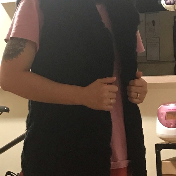 (SOLD)Rex rabbit fur vest - Picture 3 of 4